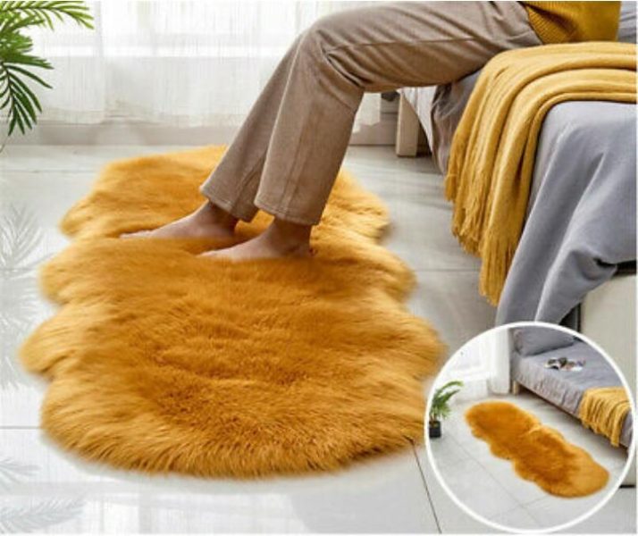Sheepskin Style Bedside carpet