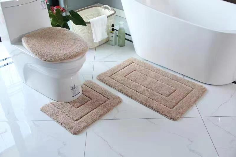 Luxury 3-Piece Non-Slip Bathroom Mat Set